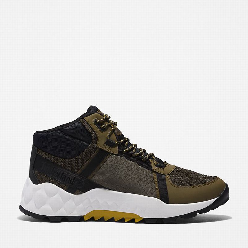 Olive Timberland Solar Wave LT Hiking Boots | 77887315