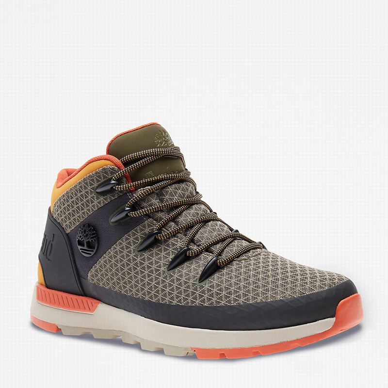 Olive Timberland Sprint Mid Hiking Boots | 87186987