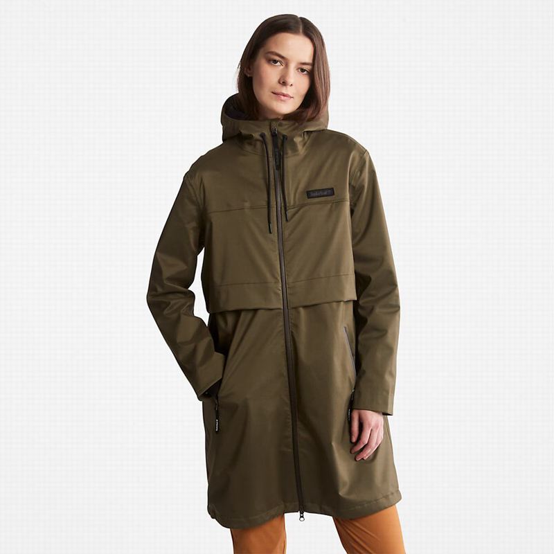 Olive Timberland Waterproof Mid-length Parka | 69399014