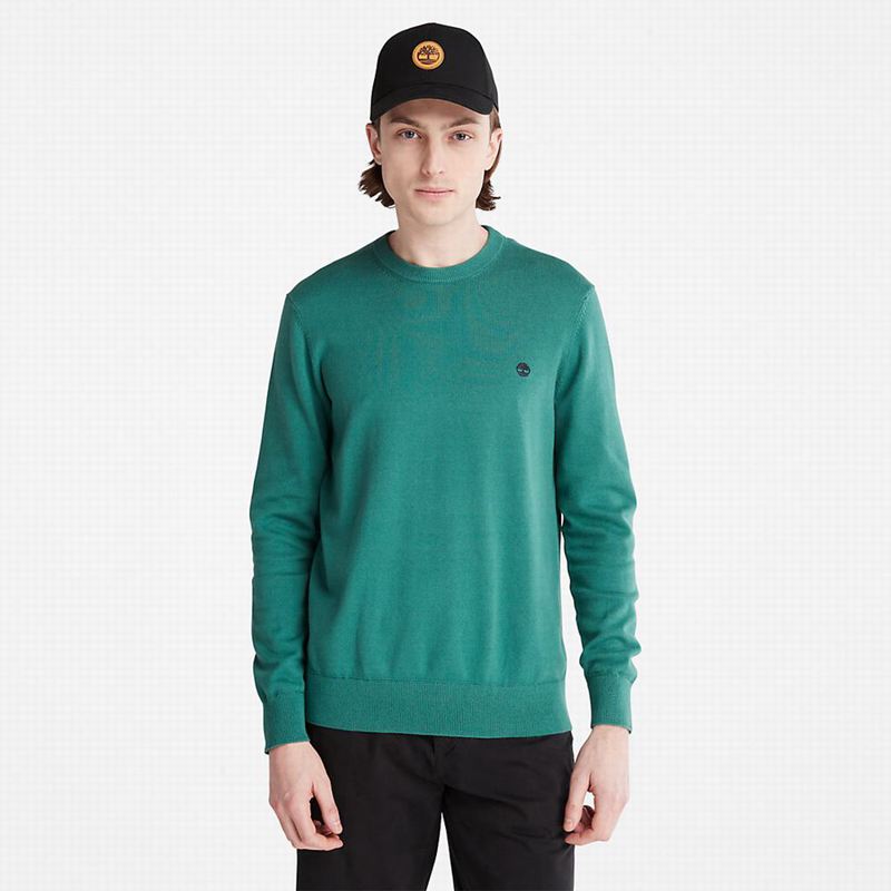 Olive Timberland Williams River Crewneck Jumpers | 9429772