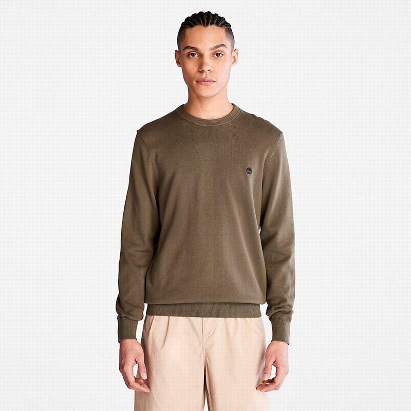 Olive Timberland Williams River Organic Cotton Sweaters | 59391288