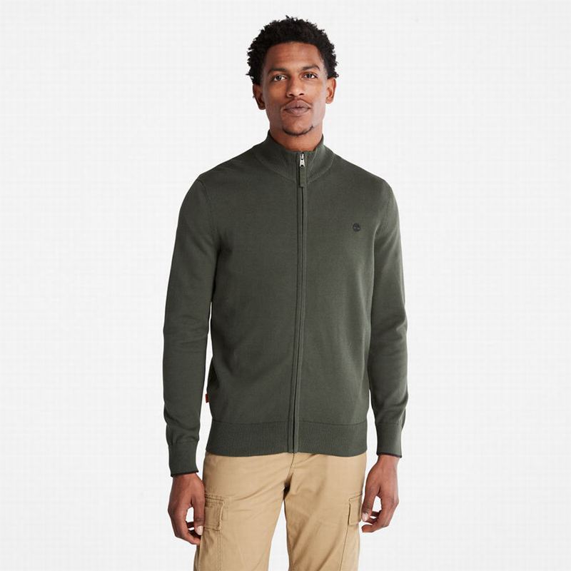 Olive Timberland Williams River Zip-front Jackets | 12615050