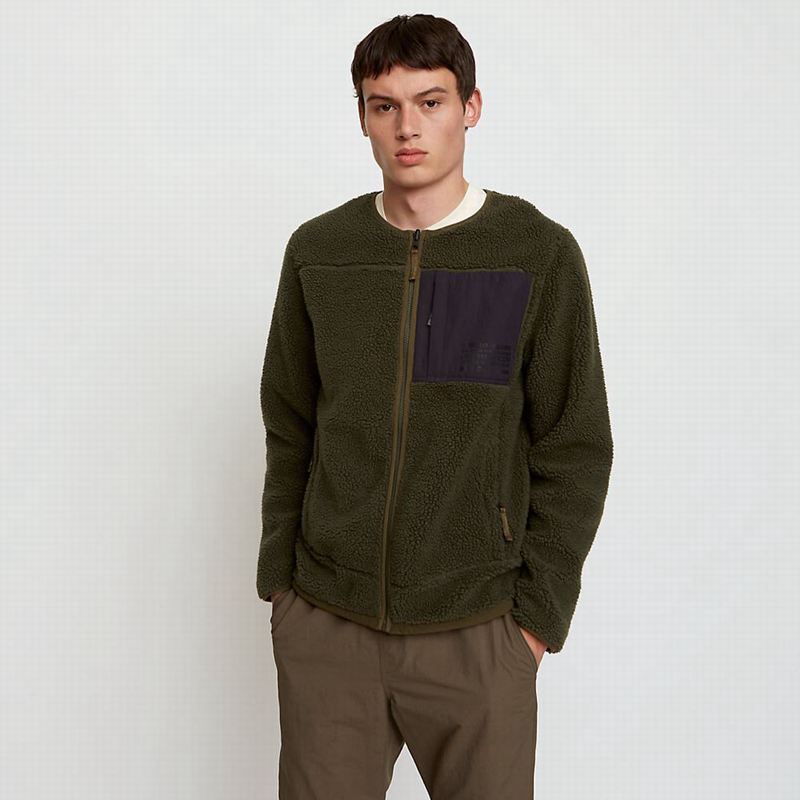 Olive Timberland x WoodWood CLS Fleece Jackets | 1875881