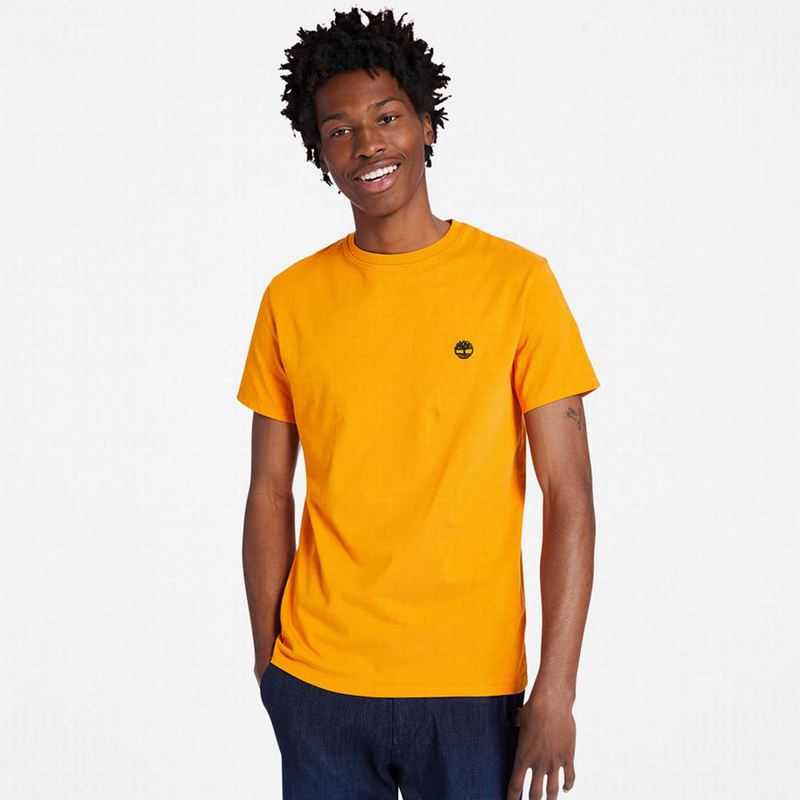 Orange Timberland Classic Crew T-Shirts | 33266532