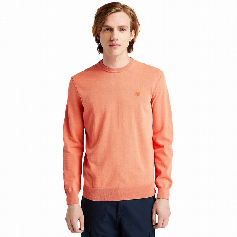 Orange Timberland Lightweight Washed Jumpers | 18836596