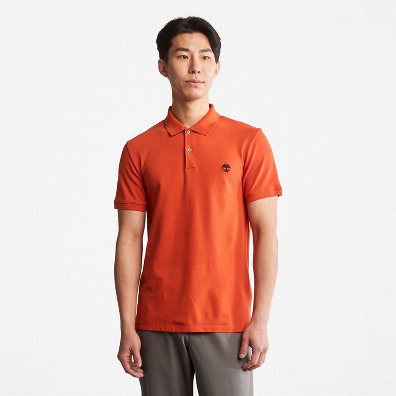 Orange Timberland Merrymeeting River Polo Shirts | 26847290