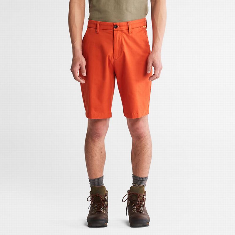 Orange Timberland Squam Lake Stretch Chino Shorts | 30806974