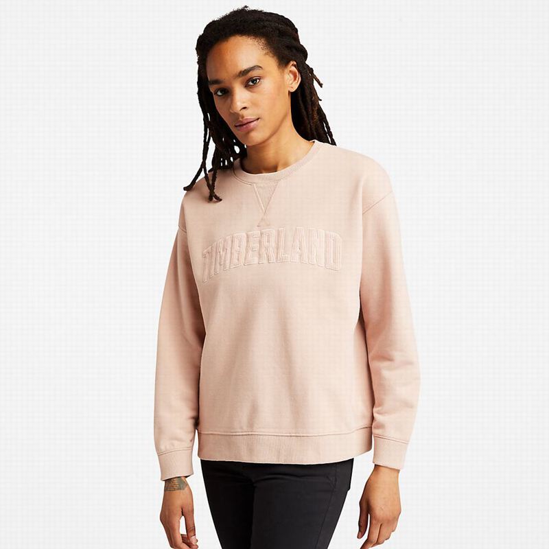 Pink Timberland Ecoriginal Corduroy Logo Sweatshirts | 66525625