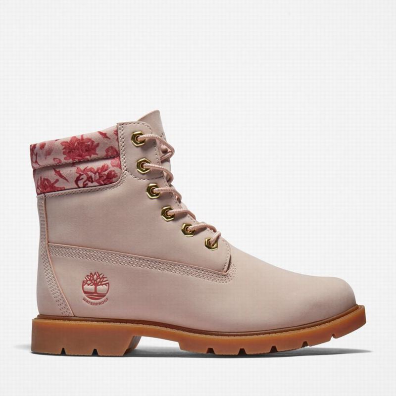 Pink Timberland Linden Woods 6-Inch Waterproof Boots | 84467596