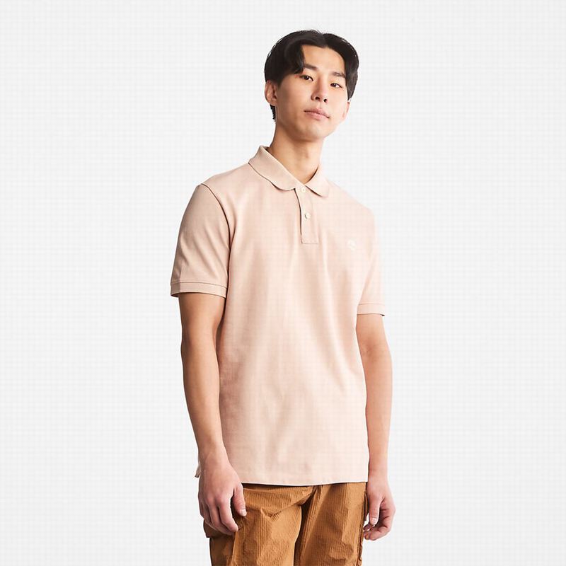 Pink Timberland Millers River Pique Polo Shirts | 44865531