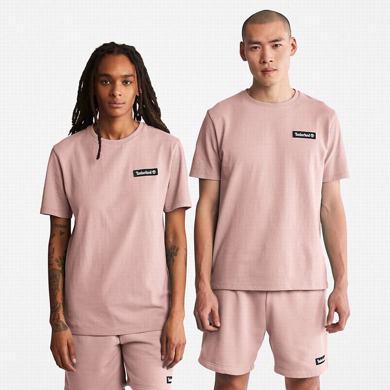 Pink Timberland Outdoor Archived Graphic T-Shirts | 56674730