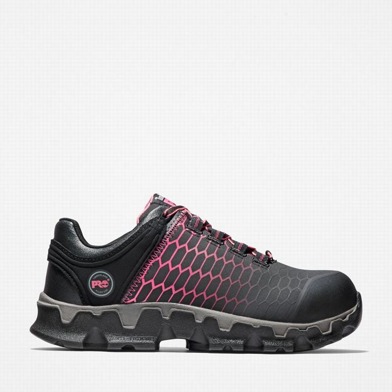 Pink Timberland PRO Powertrain Sport Alloy Toe Work Shoes | 47166289