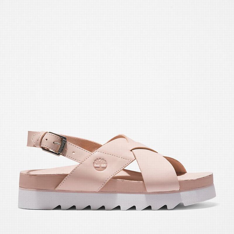 Pink Timberland Santa Monica Sunrise Sandals | 53769431