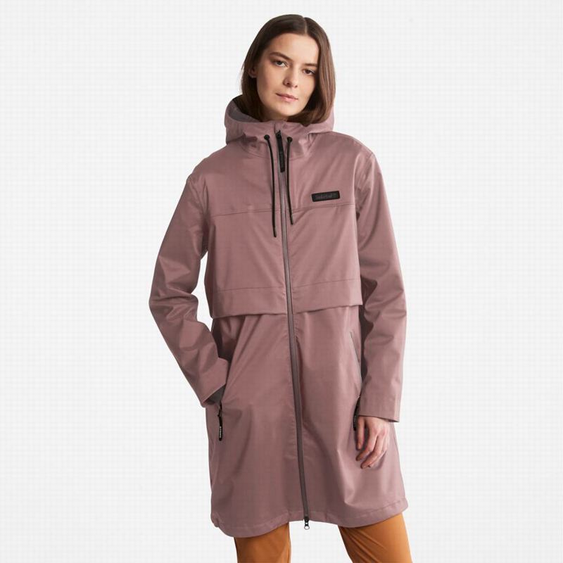 Purple Timberland Waterproof Mid-length Parka | 17931540