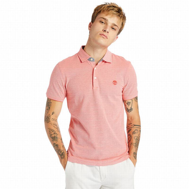 Red Timberland Baboosic Brook Polo Shirts | 12109048