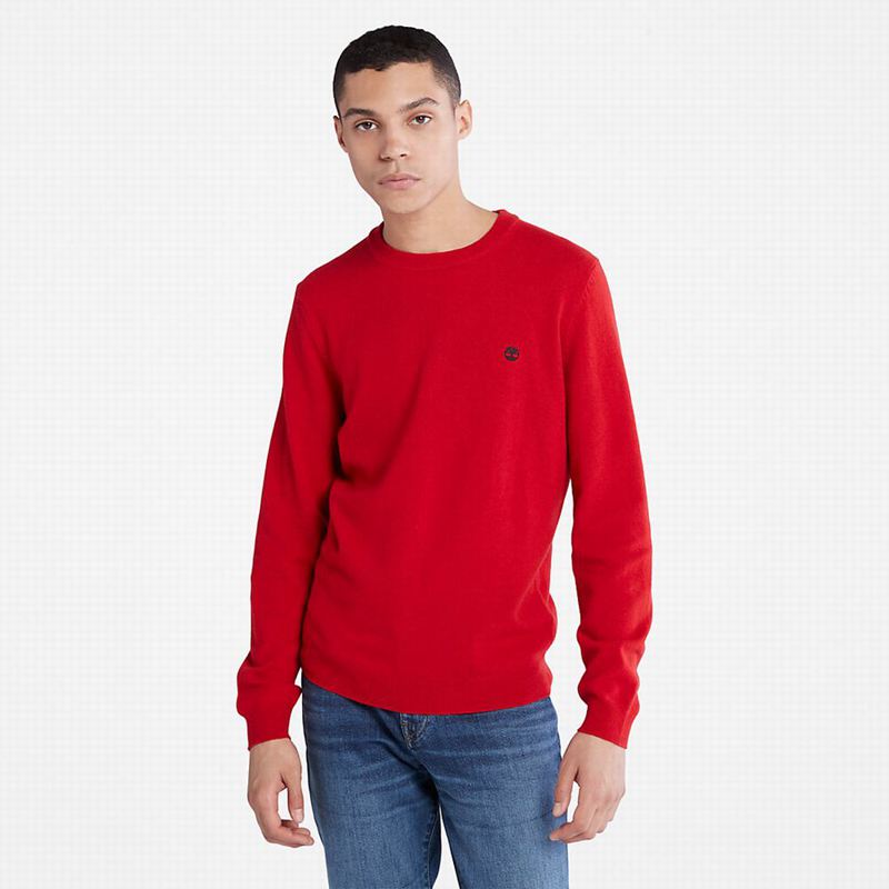 Red Timberland Cohas Brook Merino Jumpers | 66491519