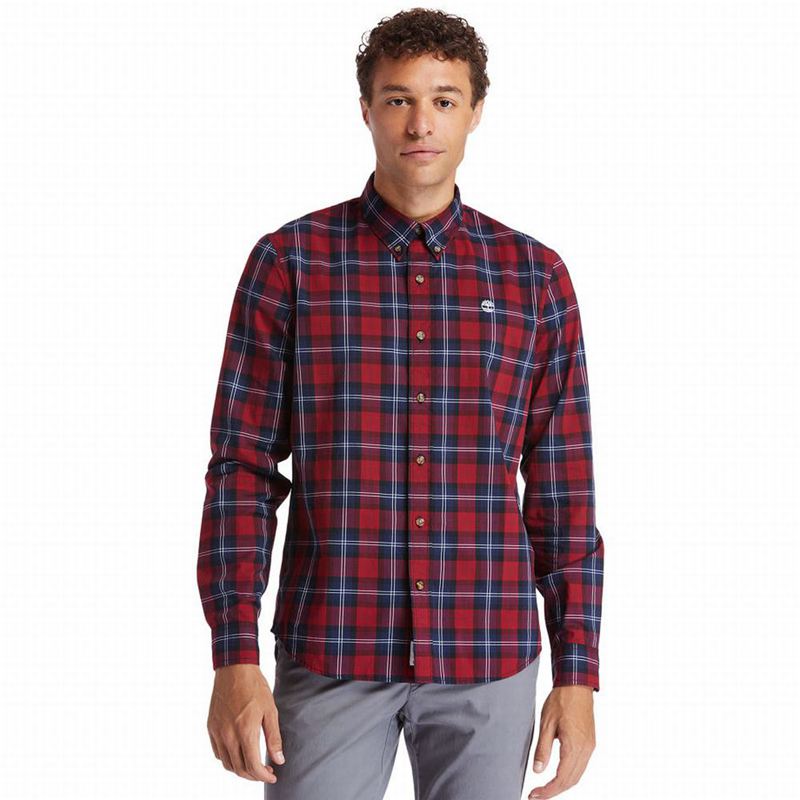 Red Timberland Eastham River Tartan Shirts | 71862965
