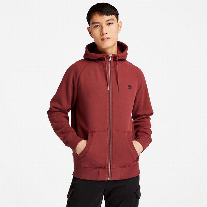 Red Timberland Exeter River Zip Hoodie | 94640021