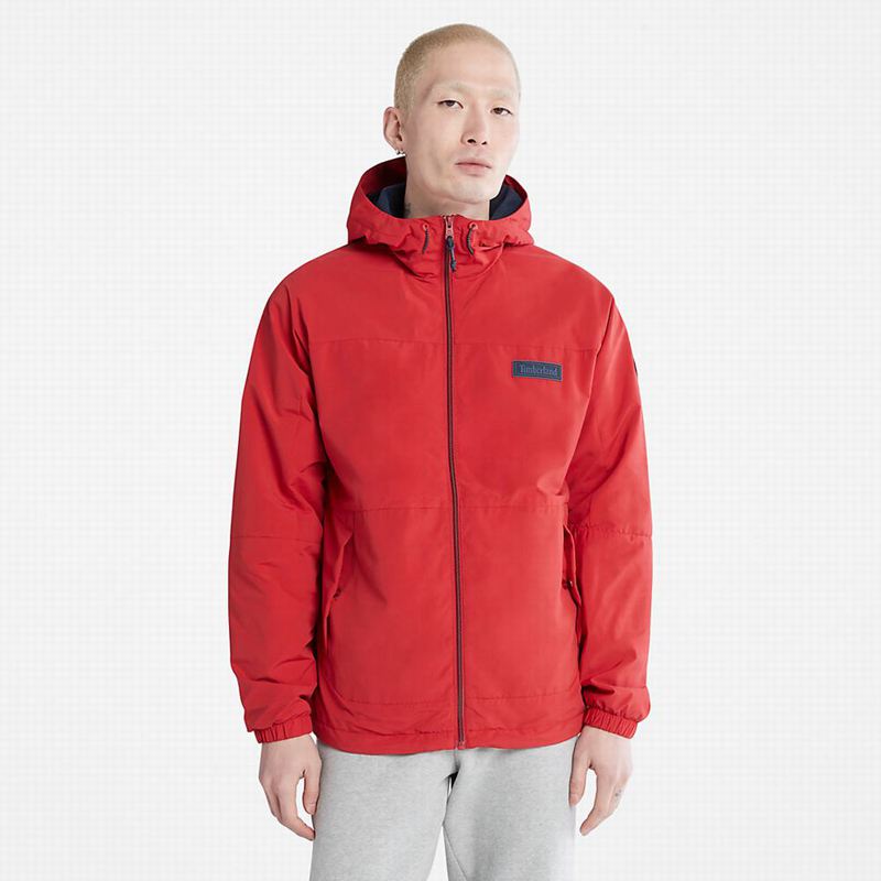 Red Timberland Garfield Hooded Jackets | 62054677