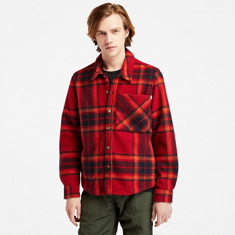 Red Timberland Outdoor Heritage Field Jackets | 26091439