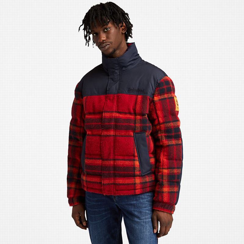 Red Timberland Water-Repellent Packable Jackets | 53798575