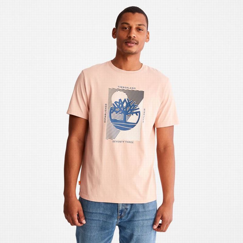 Rose Timberland Tree Logo T-Shirts | 43251479