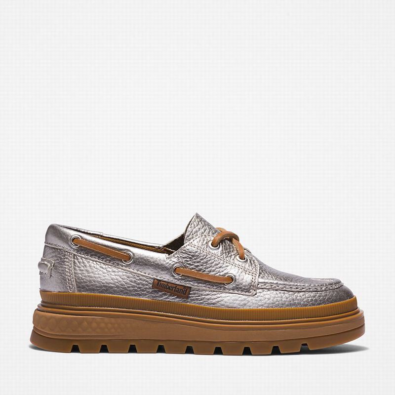 Silver Timberland GreenStride Ray City Boat Shoes | 1855647