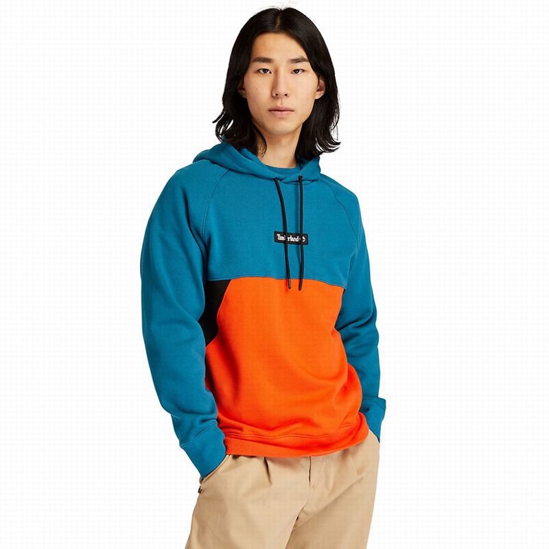 Turquoise Timberland Cut-and-sew Hoodie | 39069643