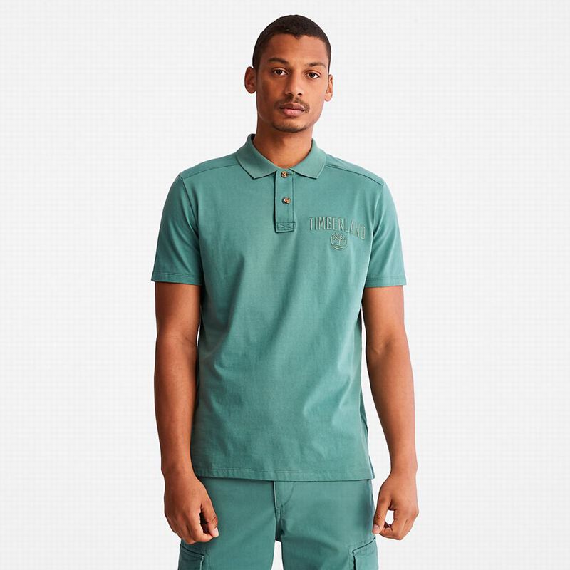 Turquoise Timberland Outdoor Heritage EK+ Polo Shirts | 83563276