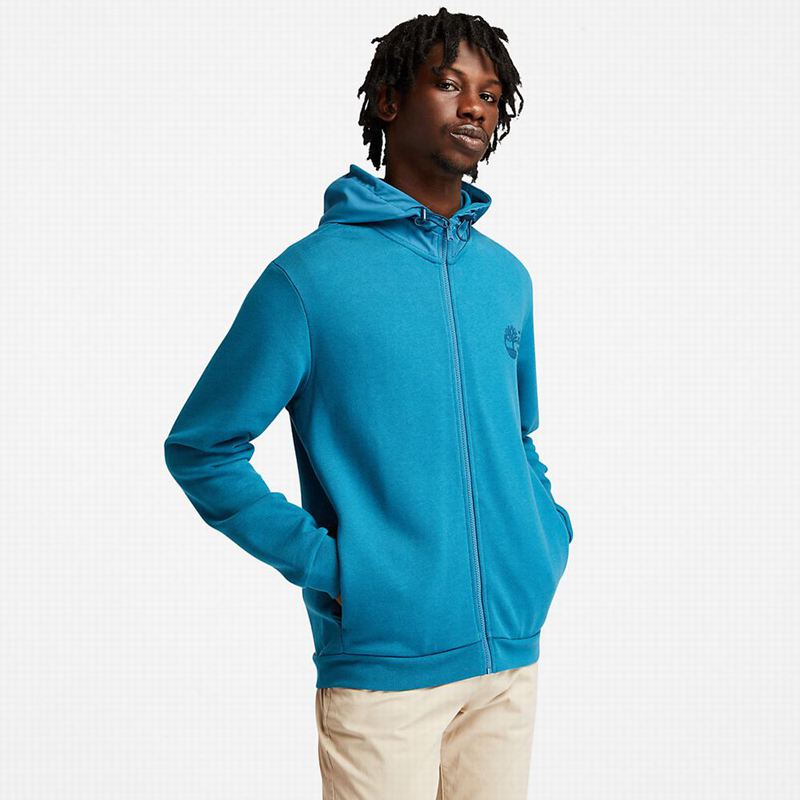Turquoise Timberland Re-Comfort EK+ Zip Hoodie | 158335