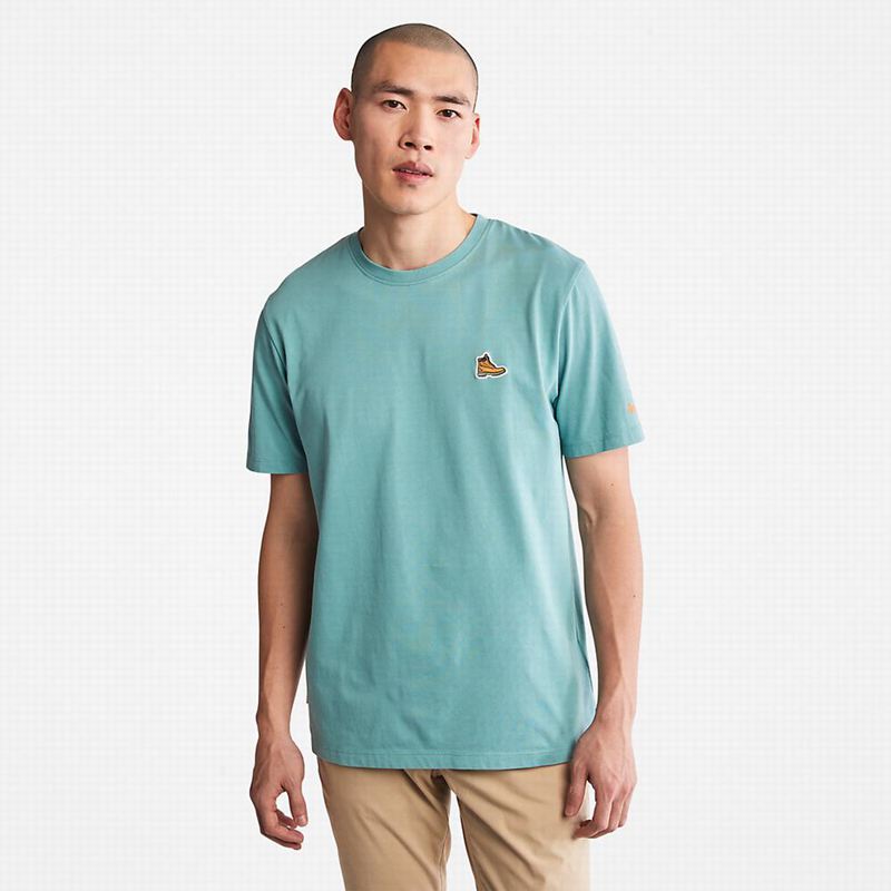 Turquoise Timberland Wind Water Earth and Sky T-Shirts | 47210768