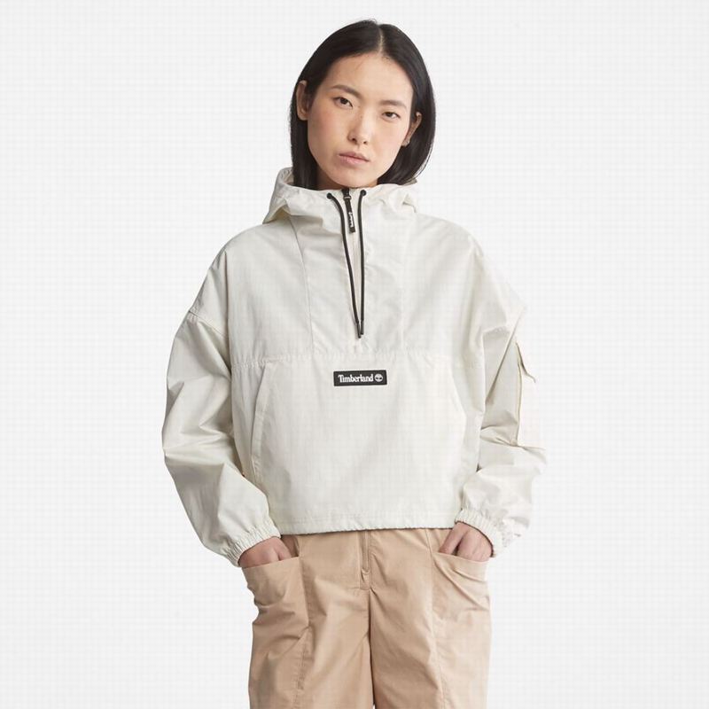 White Timberland All Gender Outdoor Archive Windbreaker | 21703737