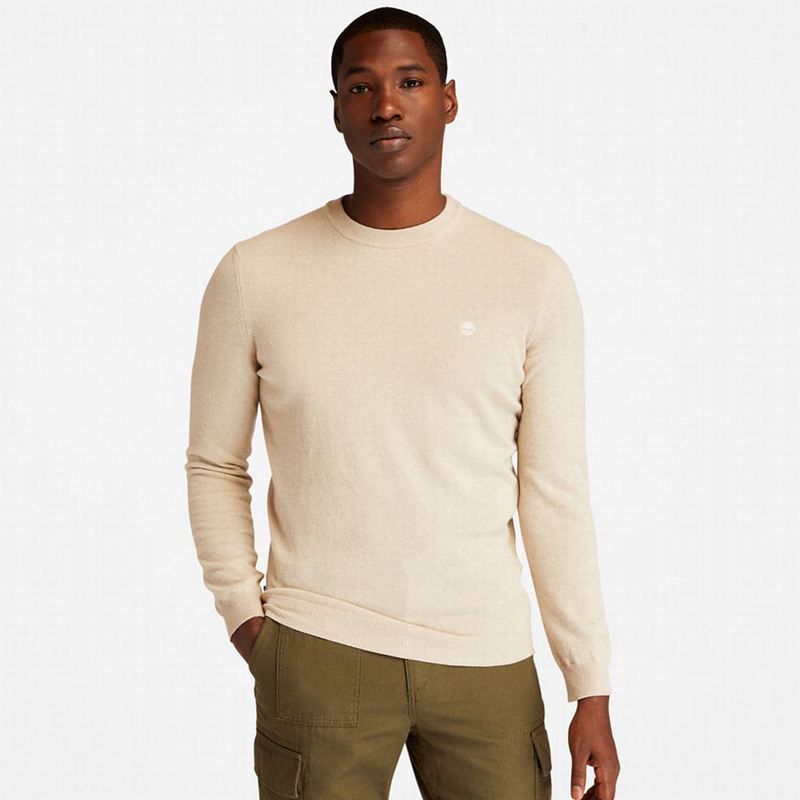 White Timberland Cohas Brook Crewneck Sweaters | 61517563