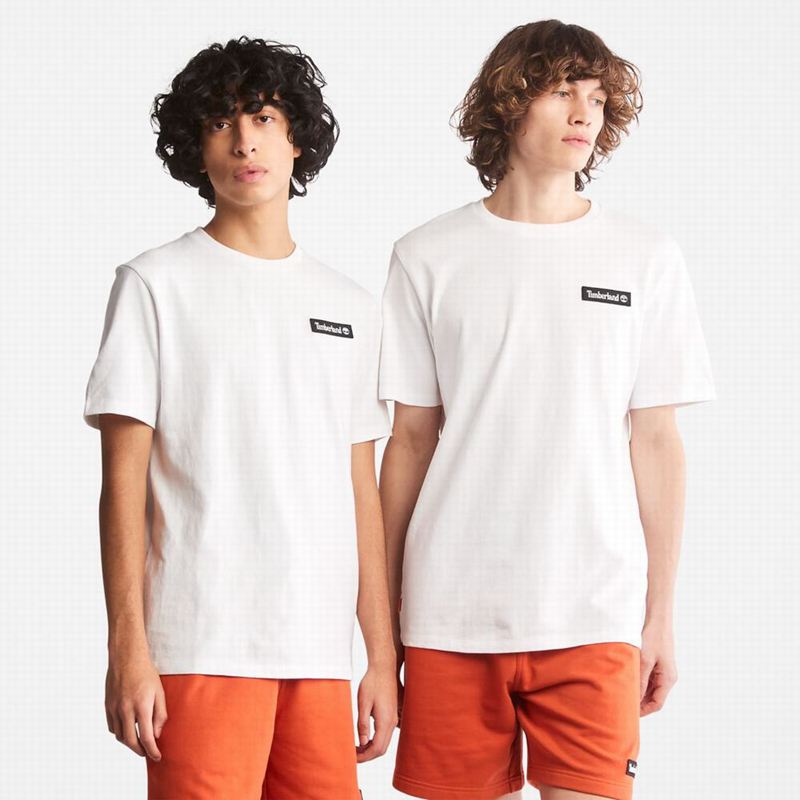 White Timberland Earthkeepers by Raeburn Archive Globe T-Shirts | 25461608