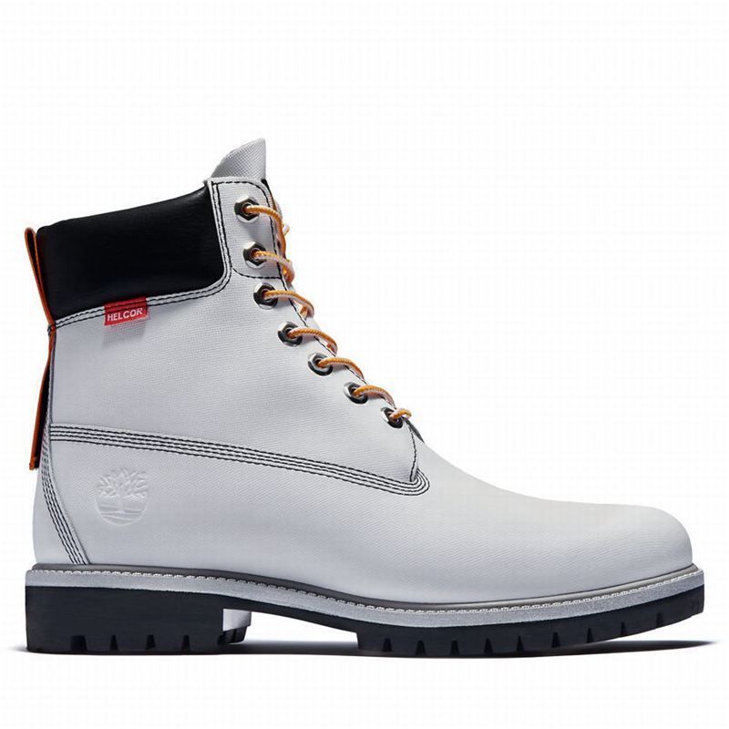 White Timberland Heritage 6 Inch Helcor Boots | 50496642