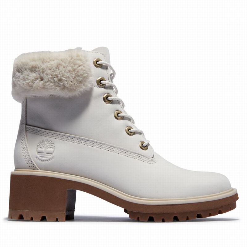 White Timberland Kinsley 6-Inch Waterproof Boots | 75696805