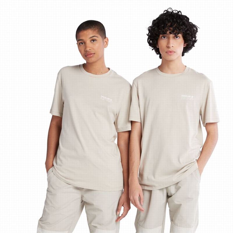 White Timberland Logo T-Shirts | 32345076