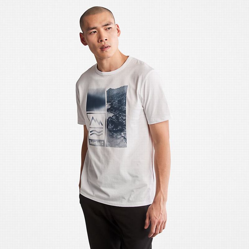 White Timberland Logo-pocket T-Shirts | 76291147