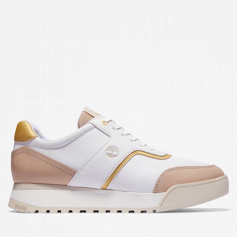 White Timberland Miami Coast Leather Sneakers | 6904045