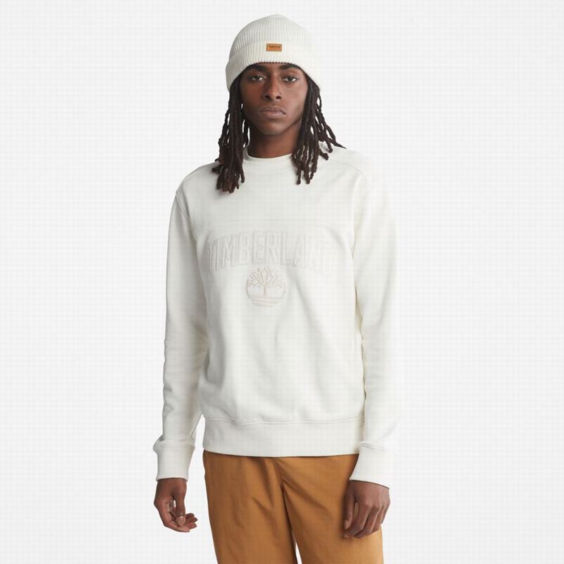White Timberland Outdoor Heritage EK+ Crewneck Sweatshirts | 58137125