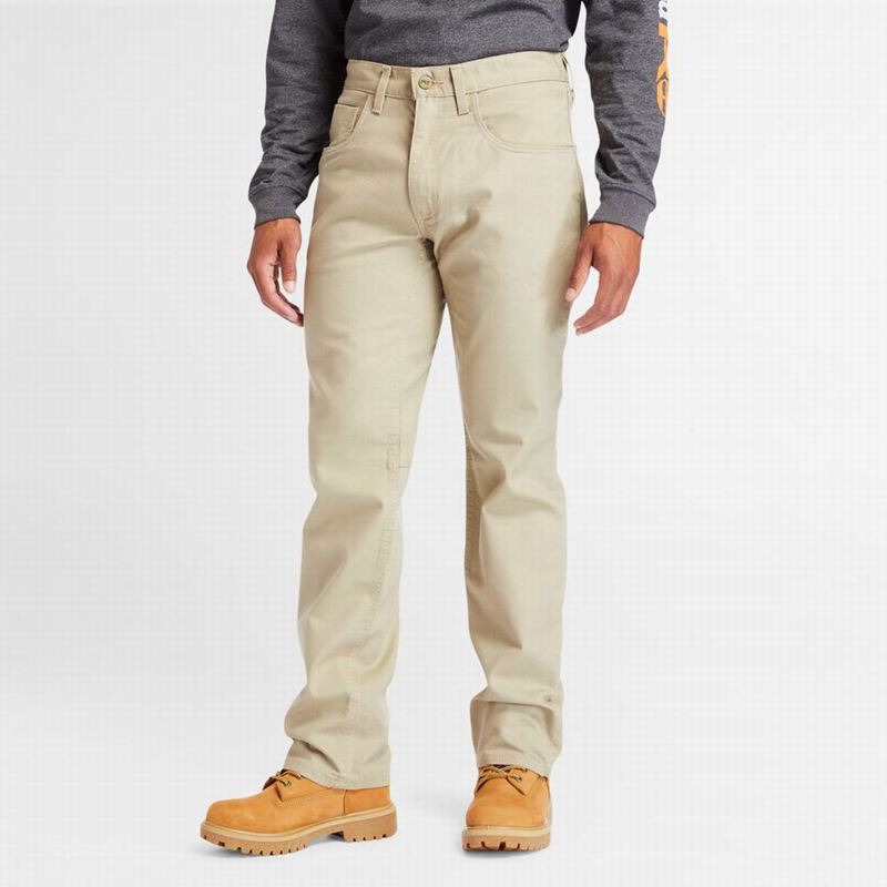 White Timberland PRO 8 Series Flex Canvas Work Pant Pants | 89363605