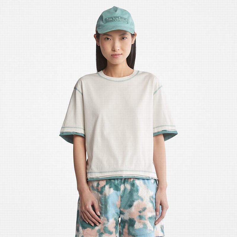 White Timberland PRO Base Plate T-Shirts | 69744744