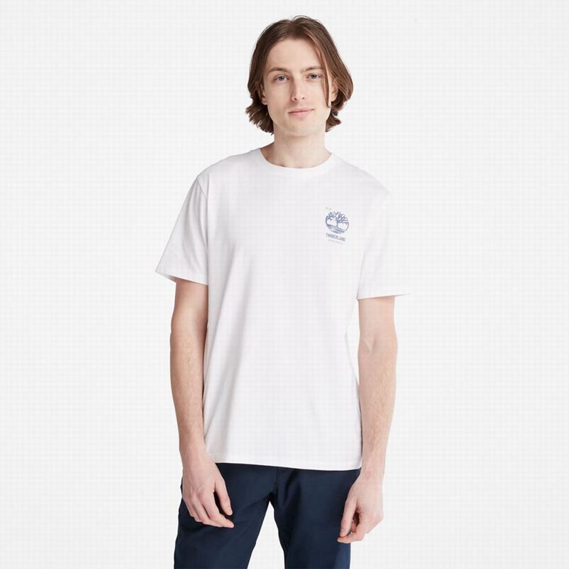 White Timberland PRO Base Plate Wicking T-Shirts | 92636513