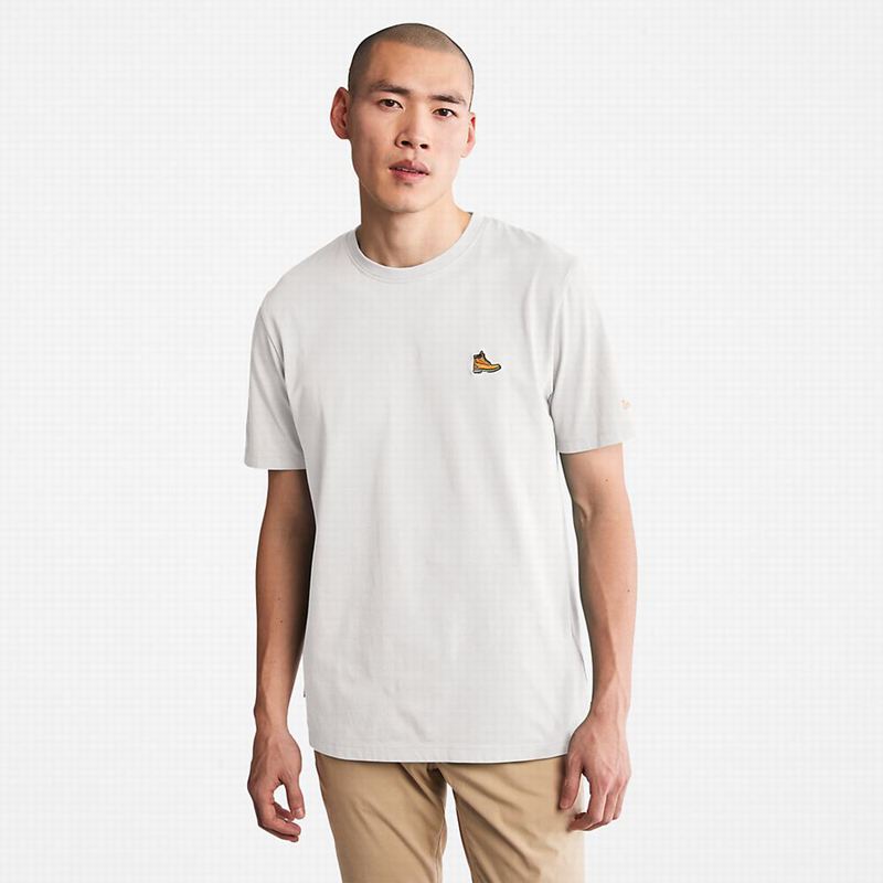 White Timberland PRO Wicking Good Sport T-Shirts | 46560272