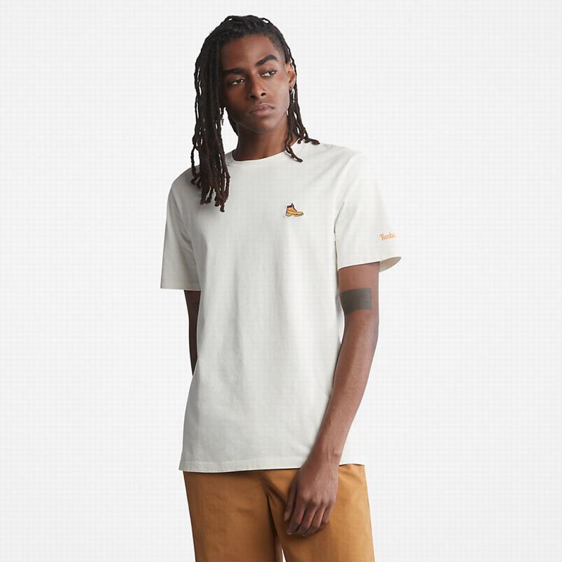 White Timberland PRO Wicking Good Sport T-Shirts | 74269041