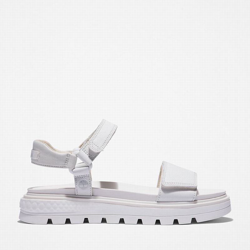 White Timberland Ray City Ankle Strap Sandals | 42855946