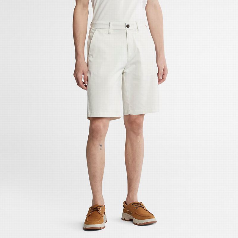 White Timberland Squam Lake Stretch Chino Shorts | 13567916