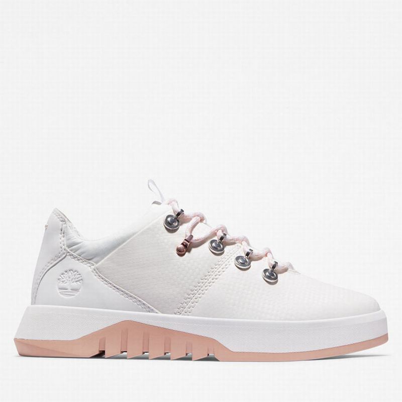 White Timberland Supaway Fabric Sneakers | 93572232