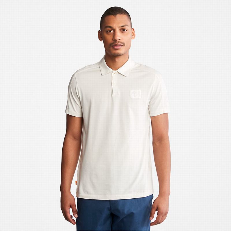 White Timberland Timber Fresh Supima Cotton Polo Shirts | 33046571