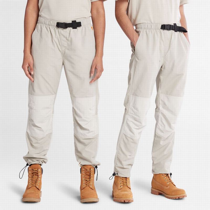 White Timberland Water-Resistant Jogger Pants Taupe Joggers | 74956555